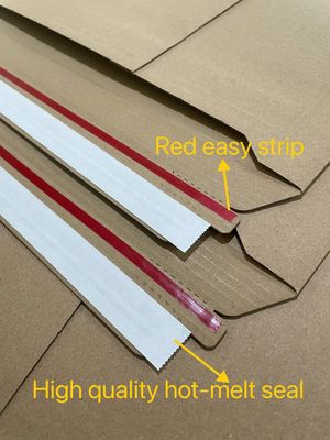 Eco-friendly recycler courrier de livre en papier ondulé sur mesure pour les entreprises courrier de shopping