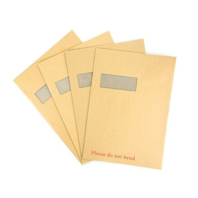Emballage de protection Enveloppe de poche personnalisée avec papier Kraft Ace et fond en carton gris