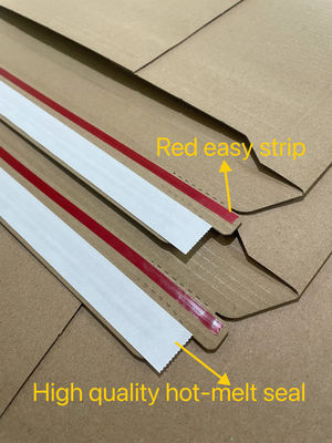 Emballage de livraison Rigid Flat Corrugated Book Mailers Enveloppe pour une logistique personnalisée