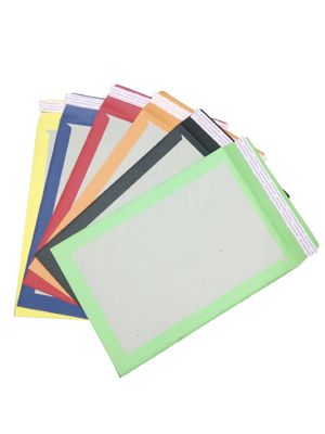 Enveloppes arrière en carton adhésif à fusion à chaud pour emballages de livraison de papier de couleur personnalisés