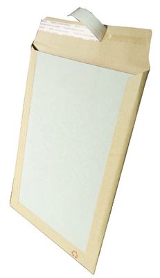 Enveloppe de poche arrière en carton gris Enveloppe d'affaires avec un design personnalisé