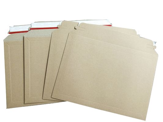 Enveloppe rembourrées en carton tampon de papier kraft recyclé pour les emballages de livraison de cadres photo