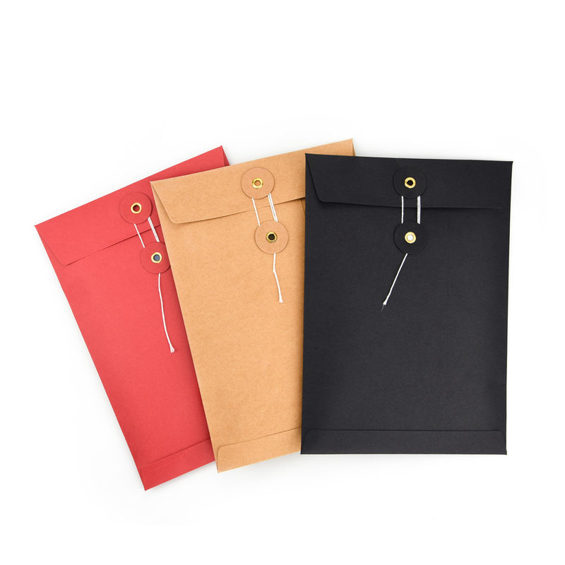 Enveloppes de fermeture de cordes et de lave-linge de taille personnalisée pour la correspondance confidentielle