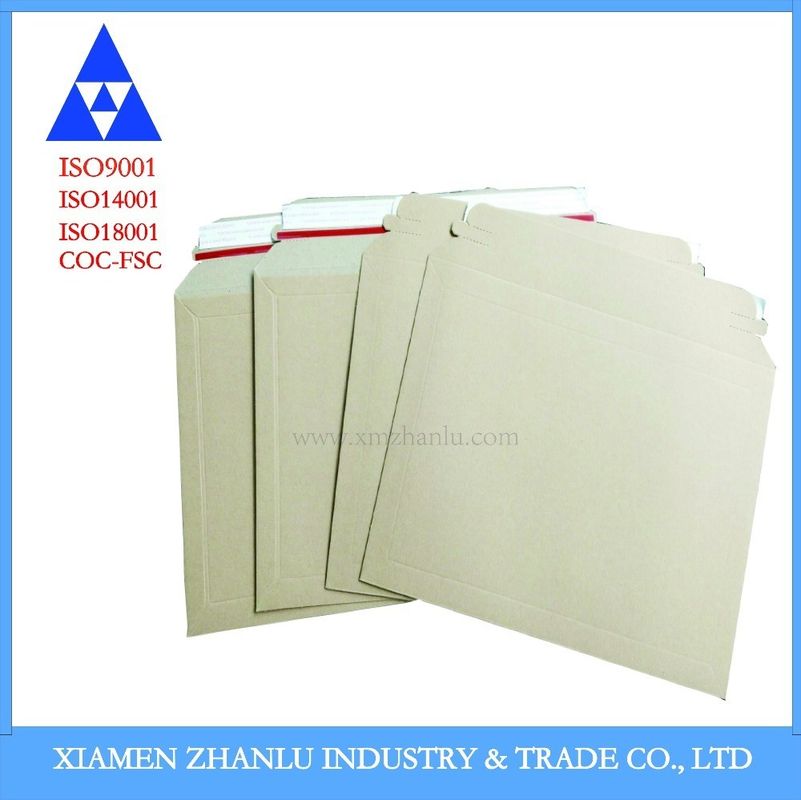 BBoard Enveloppe Livre Mailer Carton Kraft brun pour le marché du carton à copeaux blancs